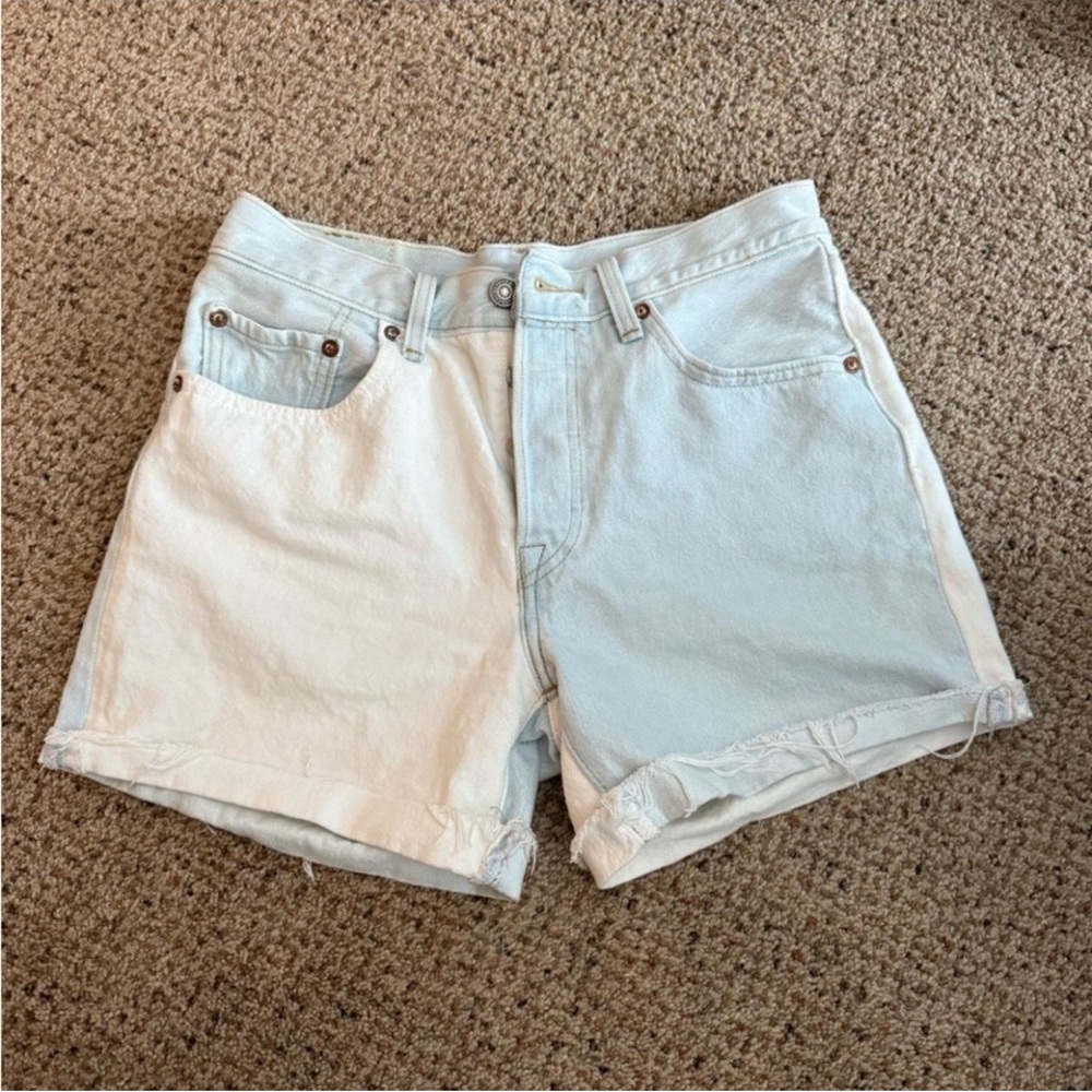 Levis 501 Two-Tone Denim Shorts